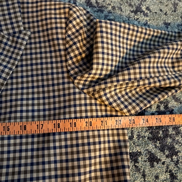 J. Crew NWOT Women’s Boyfriend Blazer Beige Plaid Italian Stretch Wool Blend - Picture 9 of 11